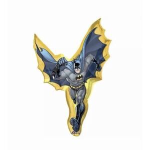 2 Pk DC Batman Foil Balloon 27in x 39 in, SuperShape Foil Balloon Birthday Party